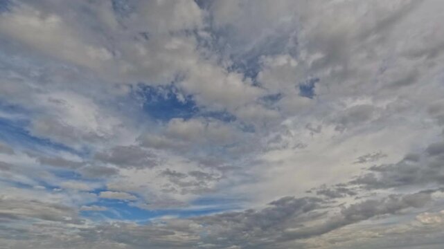 sky timelapse of overcast - mystical backdrop with clouds