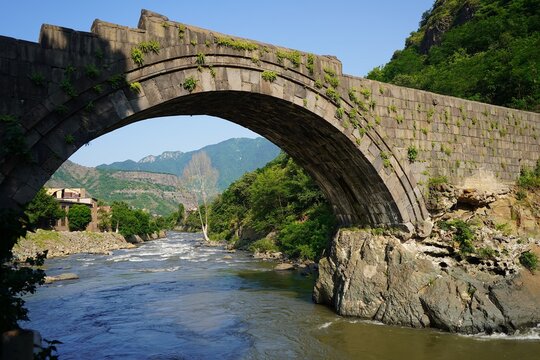 Ancient bridge in Armenia, Lori region.