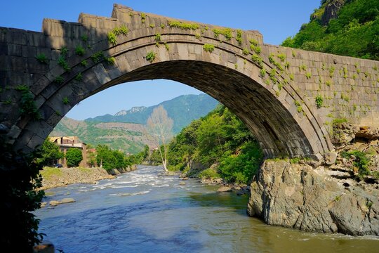 Ancient bridge in Armenia, Lori region.