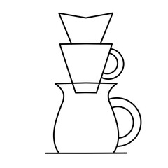 hot drink brewing instructions vector