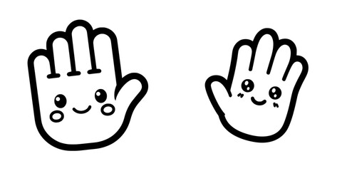 Obraz premium A waving hand emoji is a contemporary symbol typically employed for saying hello or bidding farewell