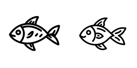 The fish icon is depicted in a simple style on a white background