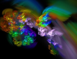 Obraz premium Imaginatory fractal abstract background Image