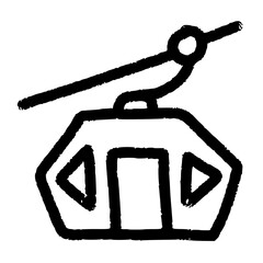 Cable Car Transport with Minimal Line Drawing