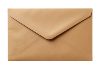 Isolated Classic Brown Envelope for Mailing