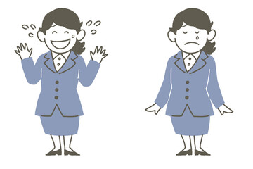 スーツの女性02-04