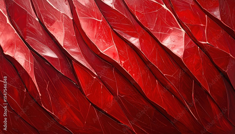 Poster Abstract Red Textured Background  Rich Deep Crimson Color Diagonal Pattern Design