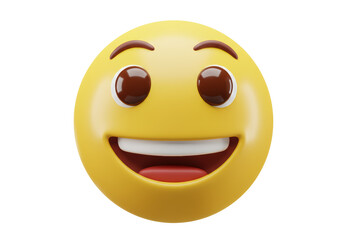 Isolated Smiling Emoji Face Happiness Icon