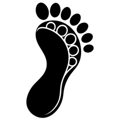 Footprint isolated on white background