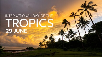 Obraz premium Celebrate International Day of the Tropics on 29 June with Tropical Bliss