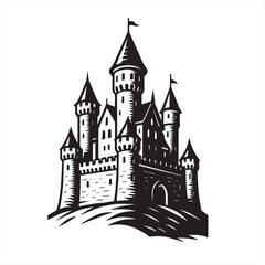 castle vector illustration