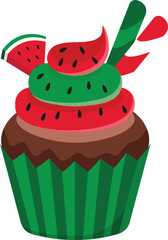 Delicious Watermelon Cupcake Summer Dessert Recipe Inspiration