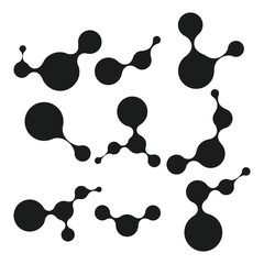 Beautiful structure DNA molecules. Vector background