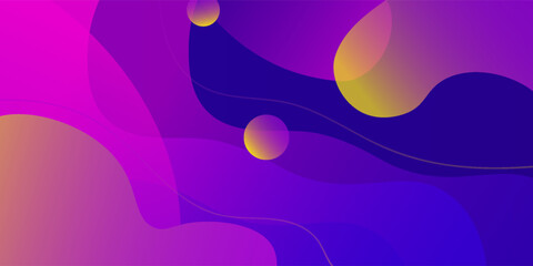 Colorful geometric background. Liquid color background design. Fluid shapes composition. Vector illustration
