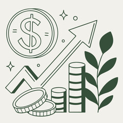 Golden retriever dog flat vector graphic illustration