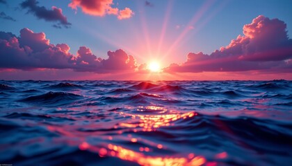 a breathtaking ocean sunset