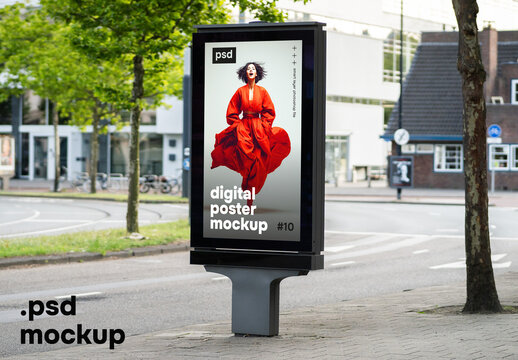 Digital city poster stand