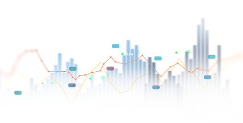 Transparent or png stock market investment trading graph growth.Trade business analytics graph and financial chart.Business trade analytics line graphs and financial chart investment. PNG chart.	
