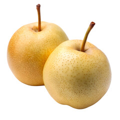 Asian pear fruit google with two small pear food and png material illustration