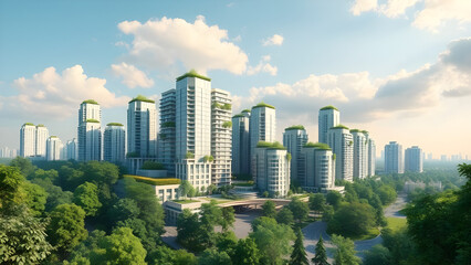 impressive urban skylines, featuring towering skyscrapers and modern architecture against a backdrop of city views