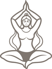 yoga pose vector illustration
