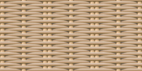Seamless woven bamboo texture pattern in light brown tones, ideal for backgrounds, packaging, furniture design, and traditional crafts-themed projects.