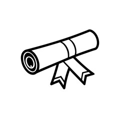 graduation-scroll-diploma-icon-on-white-background.svg