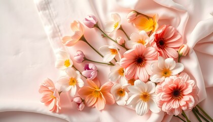 Obraz premium bouquet of pink flowers