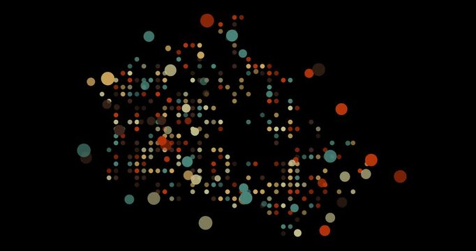 Canada Country Map Appears With Dots