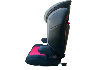 Child seat in car side on white background