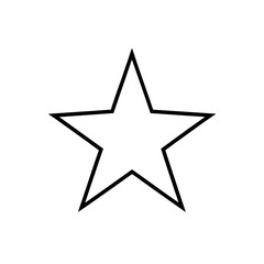 Obraz premium star icon on white background .svg