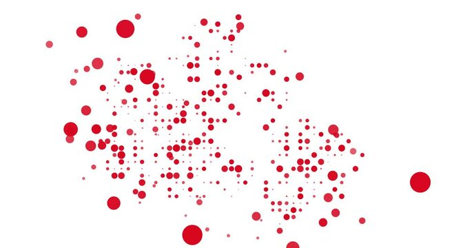 Generative Dots Shape Canada Map