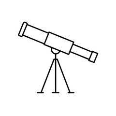 telescope icon on white background  .svg