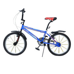 bicycle isolated on white background with  Cayan black