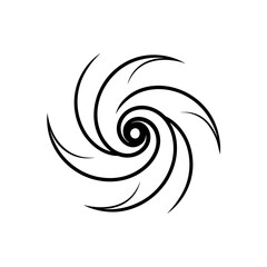 Fototapeta premium wind swirl icon on white background .svg