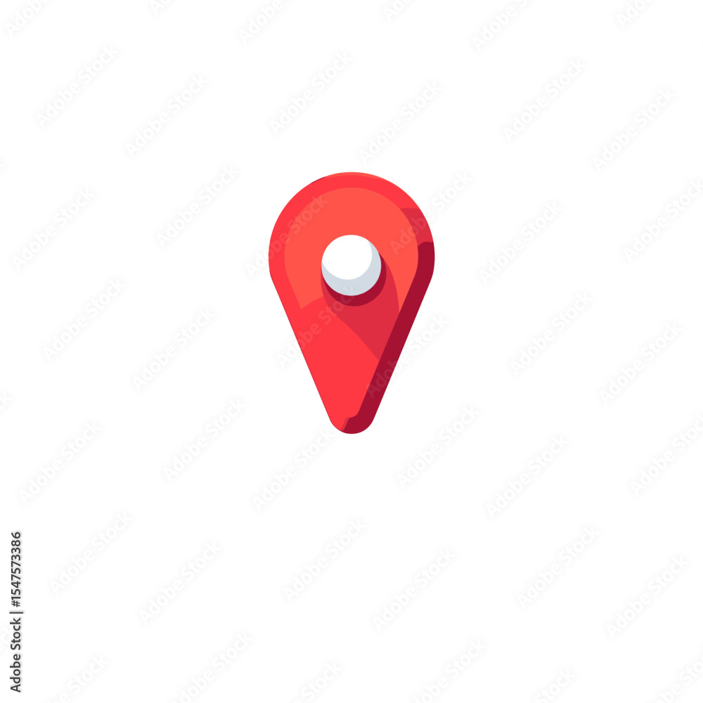 Poster map marker pointer icon location symbol map vector