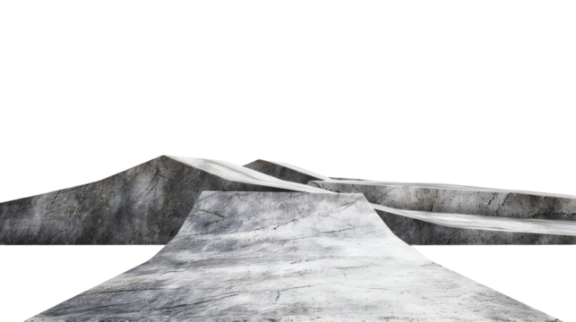 Standing hamster with a curious pose isolated on a white background