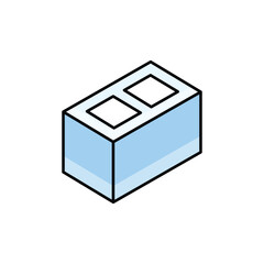 Brick  Icon vector