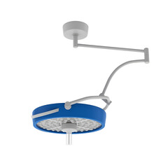Image of a single surgical operating light, essential for providing precise and clear illumination during medical surgeries in healthcare facilities