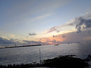 Obraz premium sunset over the sea