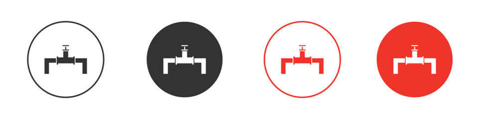 Plumbing pipes icon