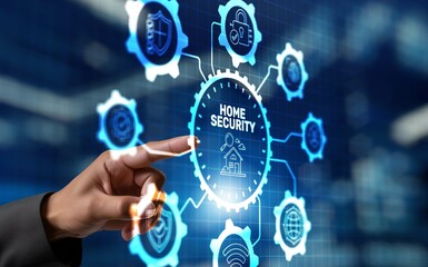 Home Security concept. Smart home Automation Control System