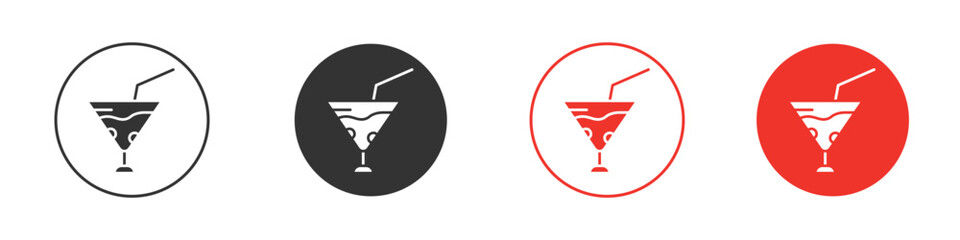 Refreshing cold drink icon