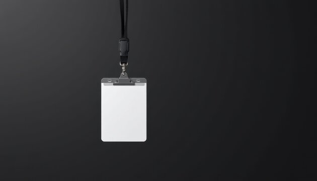 Id badge display office environment document holder professional setting straight angle identity management