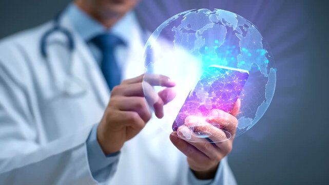 AI chatbot transforming healthcare by streamlining medical data exchange.