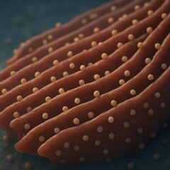 Close-Up of Organic Texture with Spherical Elements in Abstract Pattern