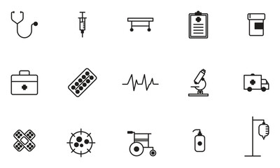 set of health and medical icons