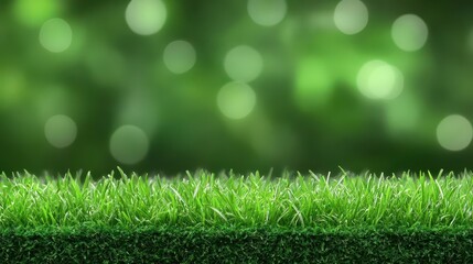 Naklejka premium Green Grass Background, Lush Nature