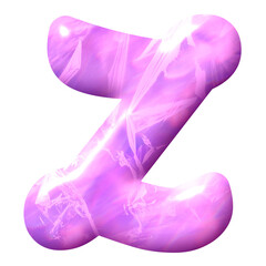 pink letter z