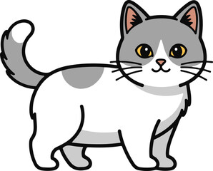 Obraz premium black cat cartoon